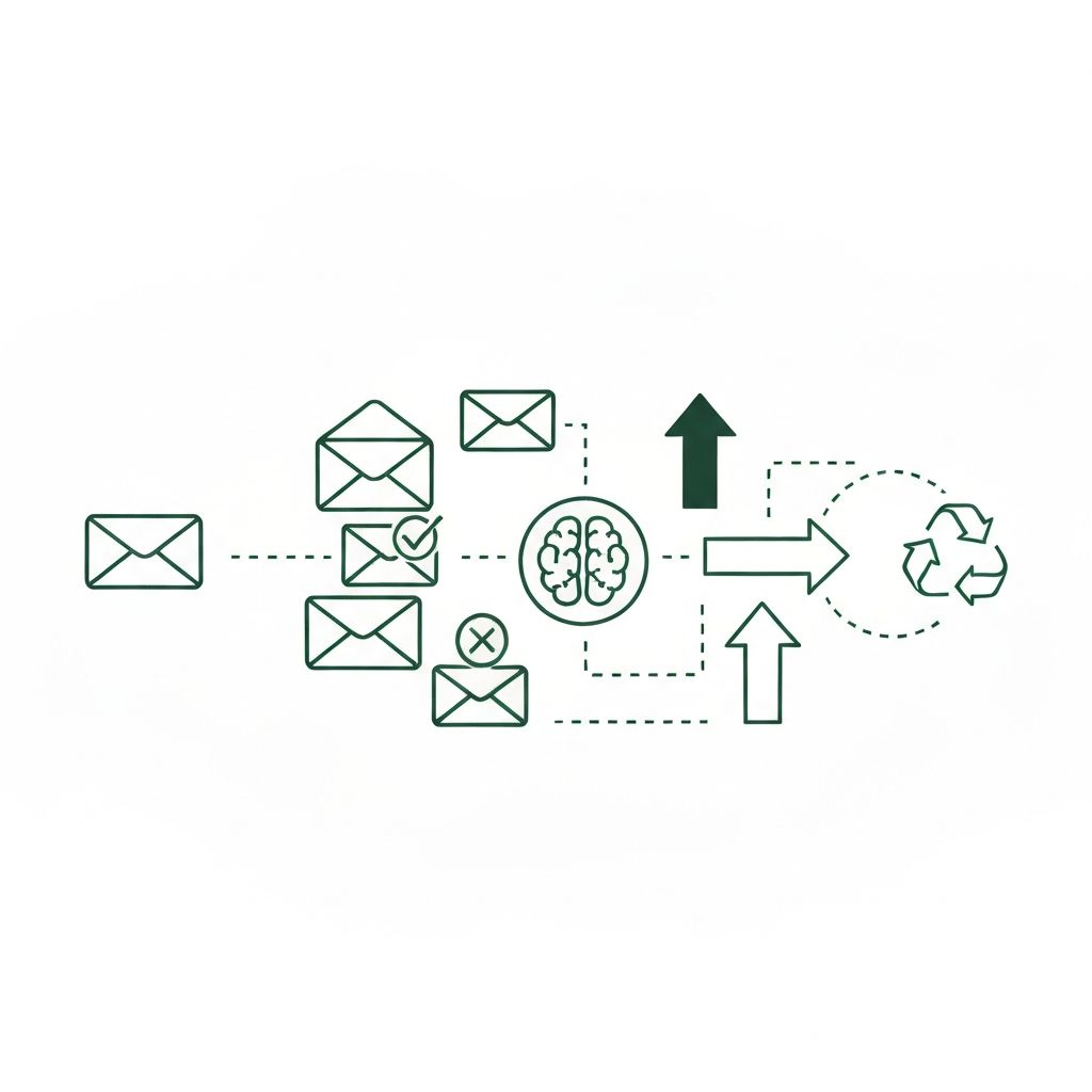 Flow of Emma deciding the next email